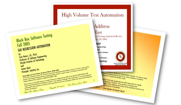 Open Source Additional Topics and Resources by Cem Kaner