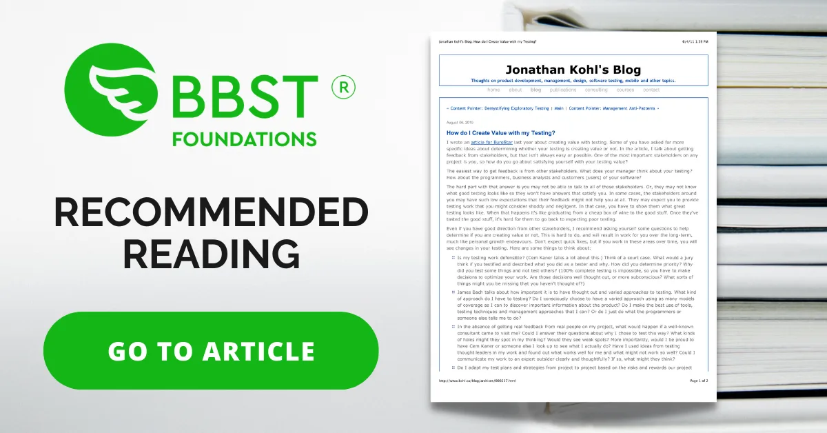 kohl create value testing