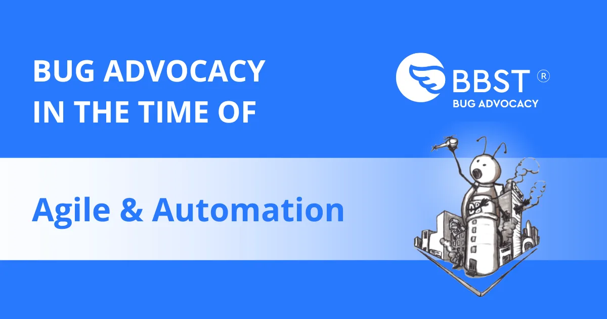 Webinar on testing and bud advocacy in agile and automation